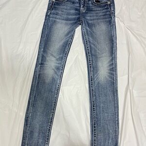 Miss Me Faded Blue Skinny Jeans